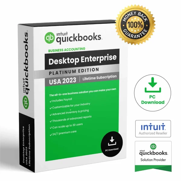QuickBooks Desktop Enterprise 2023 | Lifetime Activation | USA Version
